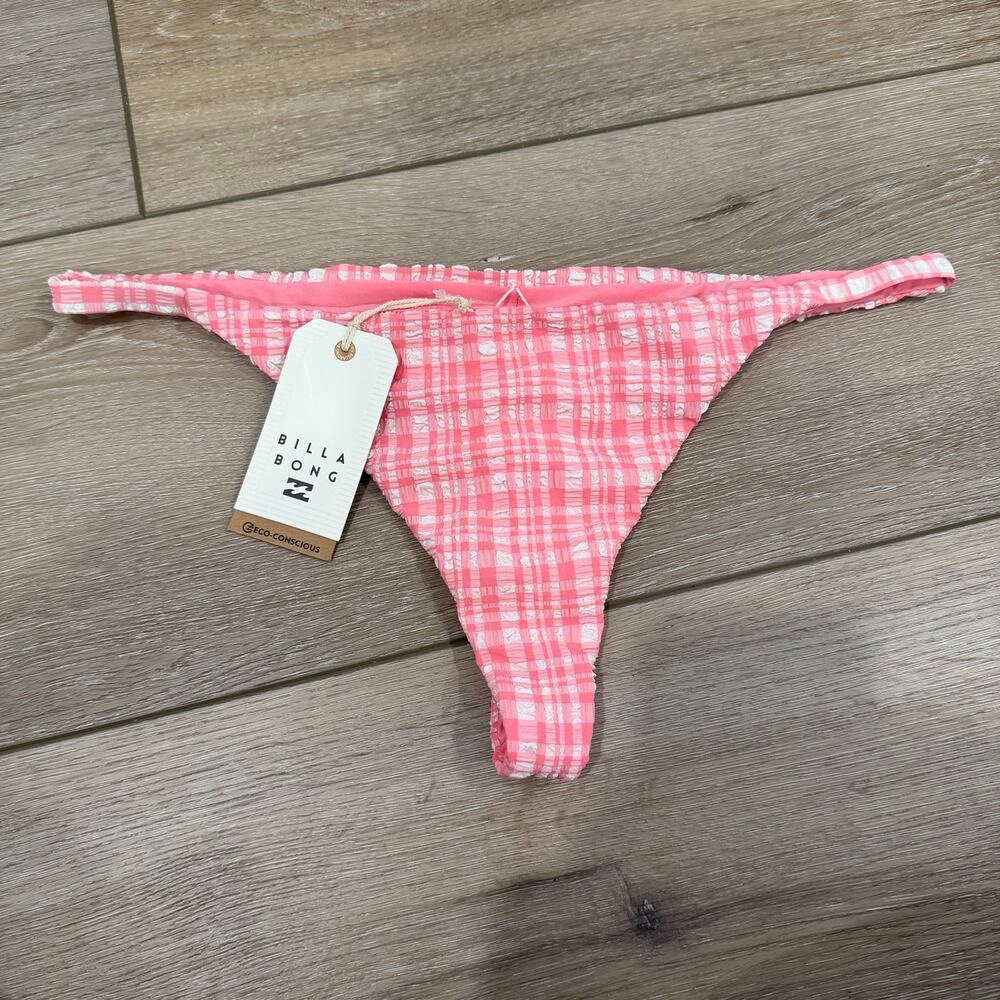 Billabong NWT Bikini Bottoms - Pink Gingham - Size XL